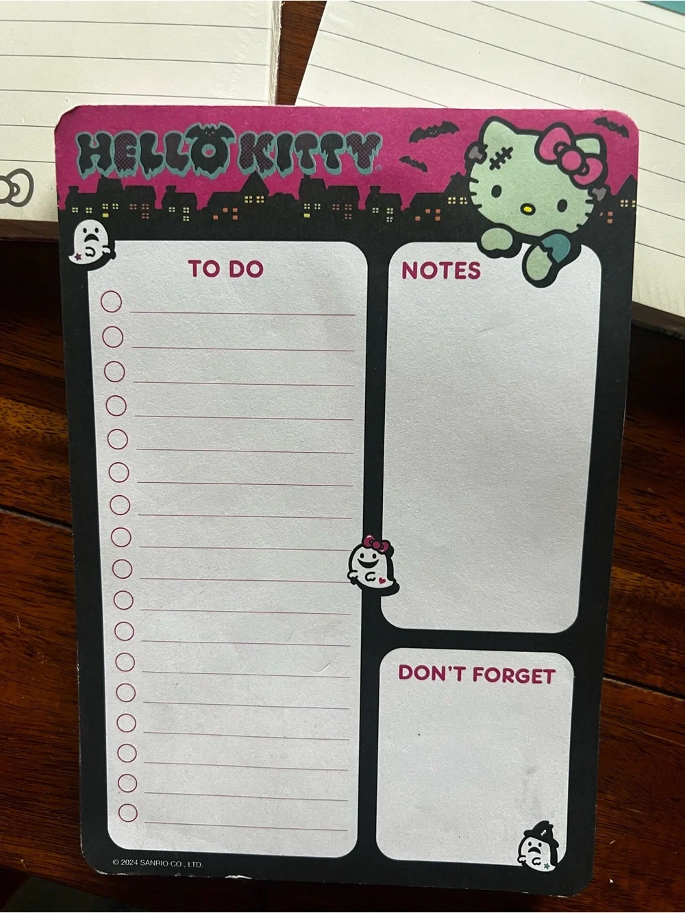 Hello Kitty Halloween Stationery Bundle – 2 Desk Pads + To Do Notepad | NWT